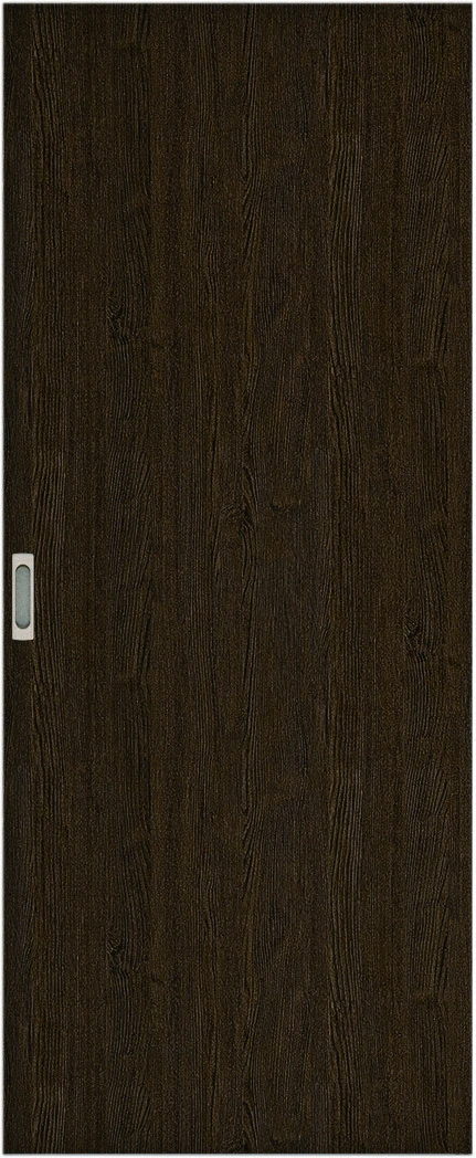 リビングドア　ハピア　引戸・片引　扉　６１デザイン　６５４幅　２０００高　〈オフブラック〉　左右兼用　錠なし　ラクラクローズ付