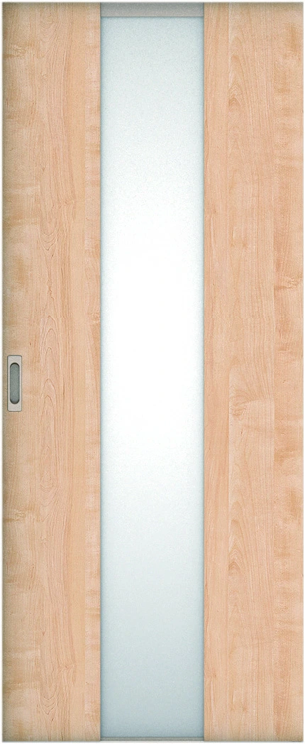 リビングドア　ハピア　吊戸・引手違　扉　Ｇ５デザイン　８１９幅　２０００高　〈ミルベージュ〉　左引用　錠なし　ラクラクローズ付用