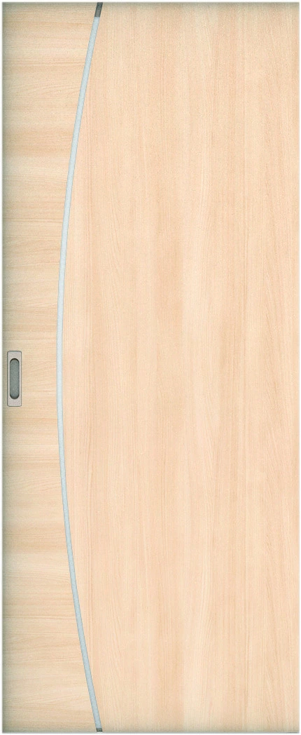 リビングドア　ハピア　吊戸・引込　扉　Ｋ４デザイン　８０８幅　２０００高　〈クリアベージュ〉　左右兼用　錠なし　ラクラクローズ付用