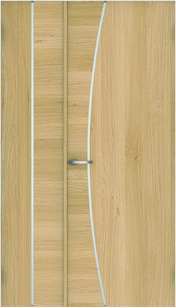 リビングドア　ハピア　親子ドア　扉　Ｋ４デザイン　１１９５幅　２０００高　〈ライトオーカー〉　左開き　（錠付　ピボット丁番）用