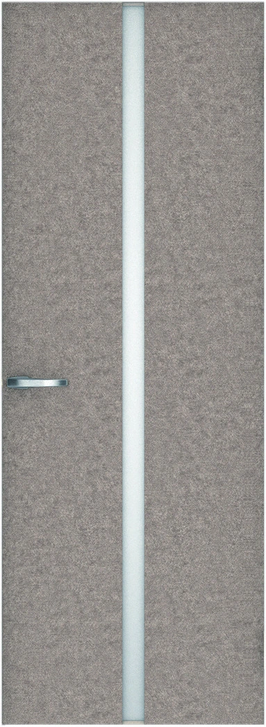 リビングドア　ハピアレザー調　片開きドア　扉　２Ｐデザイン　７５５幅　２０００高　〈リアーピ（グレー）〉　左右兼用　（空錠　Ｎスタンダード丁番）用