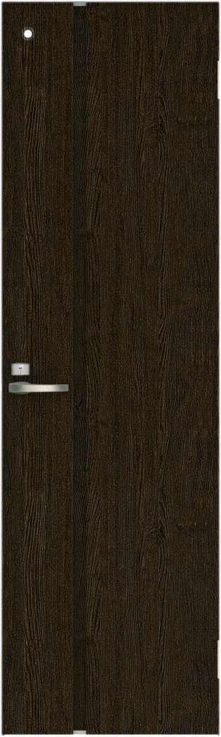 リビングドア　ハピア　トイレドア　扉　Ｌ８デザイン　７５５幅　２０００高　〈オフブラック〉　左右兼用　（錠付　Ｎスタンダード丁番）用
