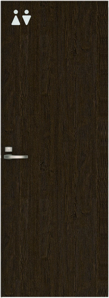 ハピア　パブリック　片開きドア　扉　３Ｔデザイン　８５０幅　２０００高　〈オフブラック〉　左右兼用　（錠付　ピボット丁番）用