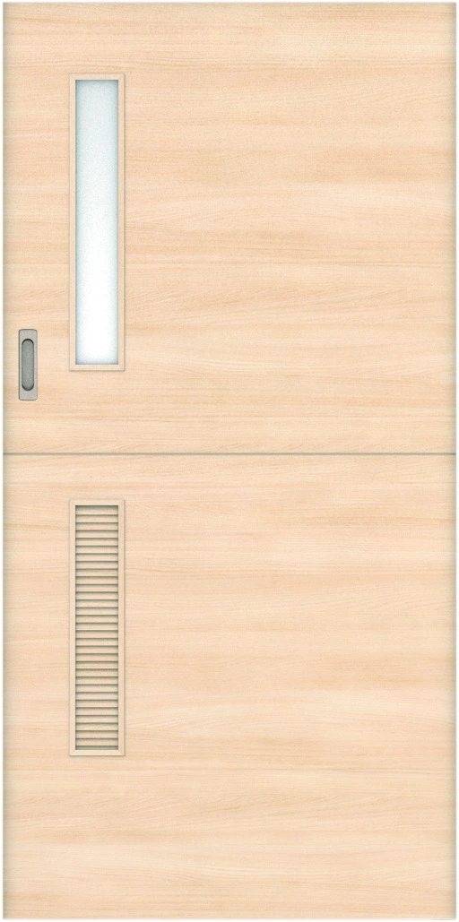 おもいやりキッズドア　吊戸　自閉機能付　引込タイプ　扉　Ｍデザイン　１０１４幅　１９００高　〈クリアベージュ〉　左右兼用　（オートカマ錠＋両側サムターン錠　フィンガード）用