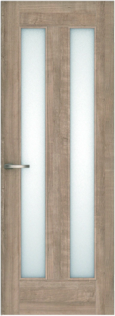 リビングドア　ハピア　片開きドア　扉　０６デザイン　７５５幅　２０００高　〈トープグレー〉　左右兼用　（空錠　Ｎスタンダード丁番）用