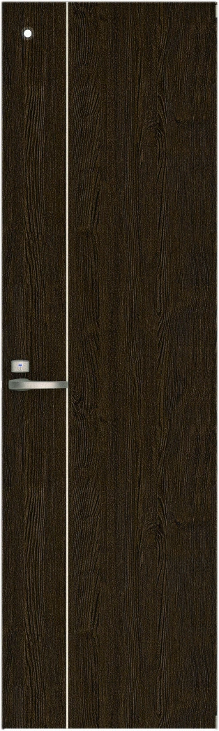 ハピア　パブリック　トイレドア　扉　Ｄ３デザイン　７３５幅　２０００高　〈オフブラック〉　左右兼用　（錠付　ピボット丁番）用
