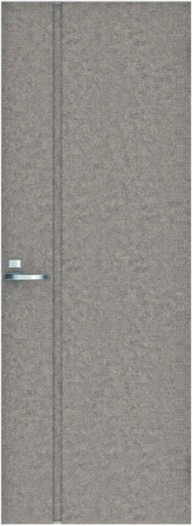 リビングドア　ハピアレザー調　片開きドア　扉　Ｌ８デザイン　７３５幅　２０００高　〈リアーピ（グレー）〉　左右兼用　（錠付　ピボット丁番）用