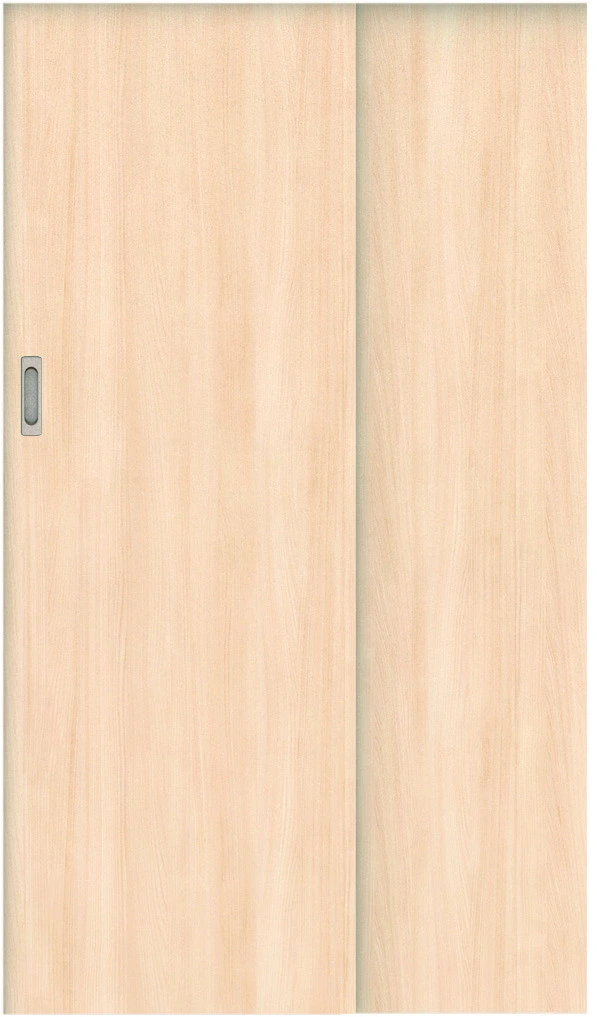 おもいやりキッズドア　２枚連動吊戸　インセットタイプ　扉　Ａデザイン　６８１幅　２０００高　〈クリアベージュ〉　左引　扉大　（両側サムターン錠　ラクラクローズ付）用