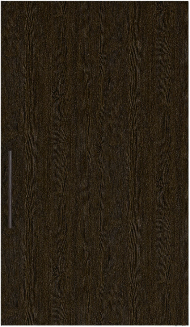 おもいやりシリーズ　吊戸　アウトセットタイプ　扉　Ａデザイン　１１６４幅　２０００高　〈オフブラック〉　左右兼用　（錠なし＋にぎりバー　ラクラクローズ付）用