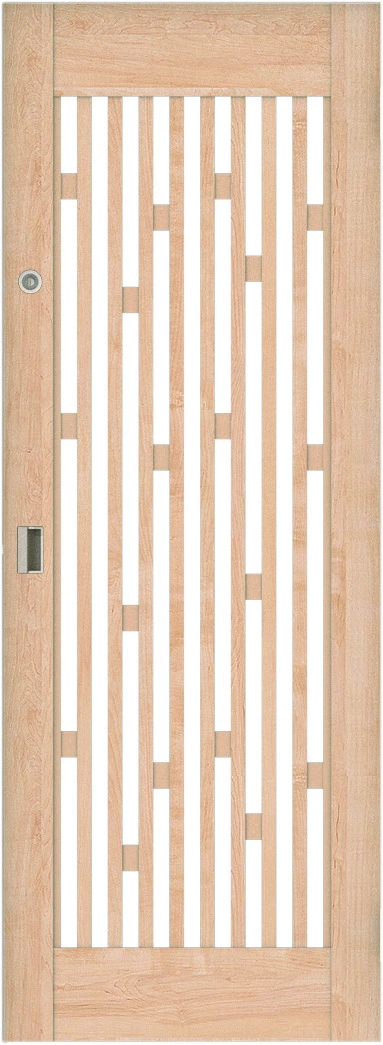 リビングドア　ハピア　機能ドア　ねこゲート　扉　７５５幅　２０００高　〈ミルベージュ〉　左右兼用　（両側サムターン＋引手　Ｎスタンダード丁番）用