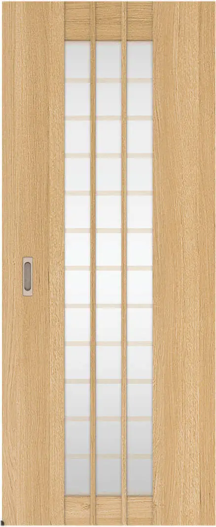 リビングドア　ハピア　アウトセット吊戸　扉　４Ｓデザイン　８３５幅　２０００高　〈ライトオーカー〉　左右兼用　空錠　ラクラクローズ付用