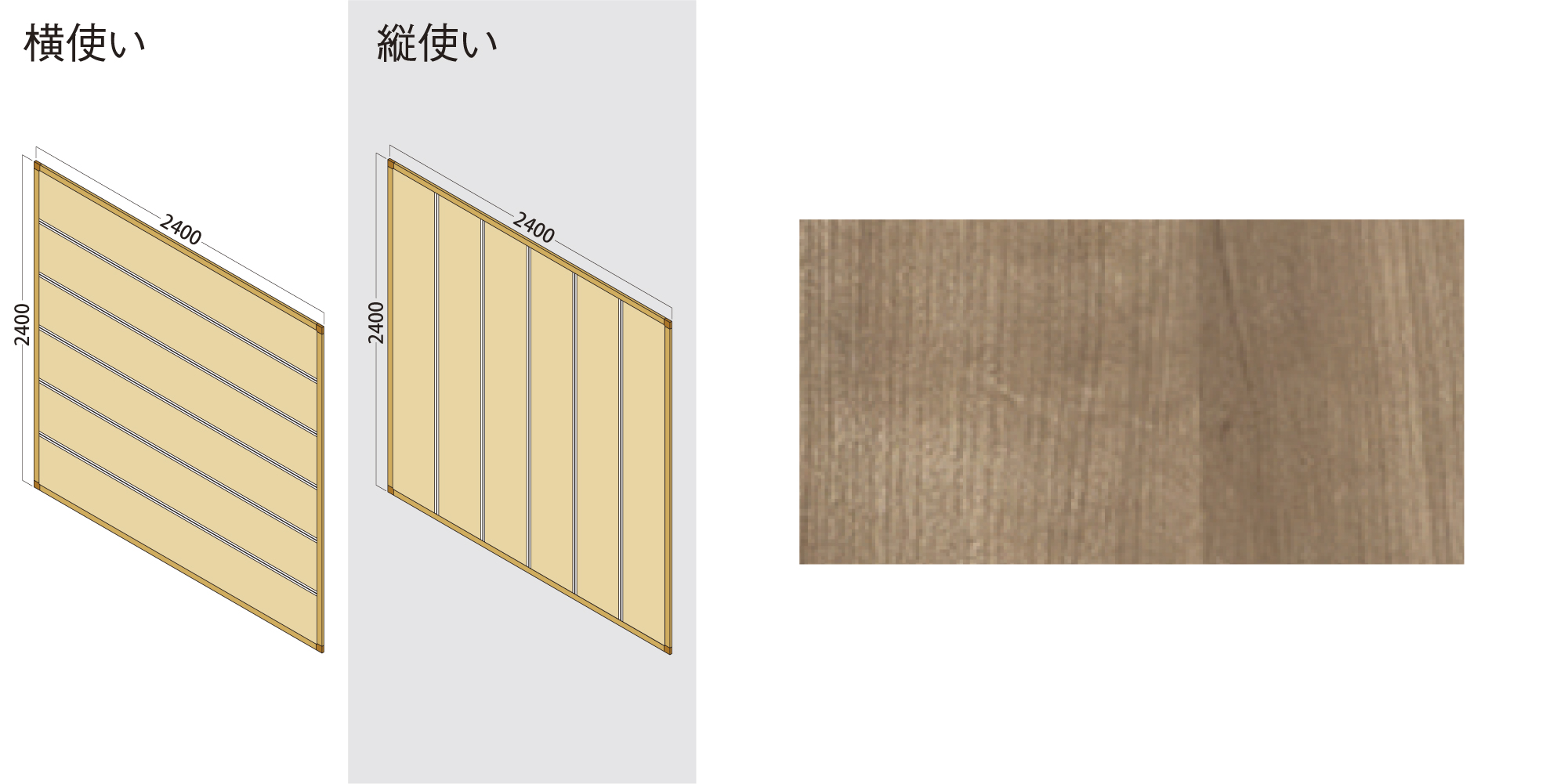 壁材　スタイルアート　ハンギングタイプ　４４５ｍｍ幅タイプパネルセット　２４００×２４００ＰＬＡＮ　〈トープグレー柄〉