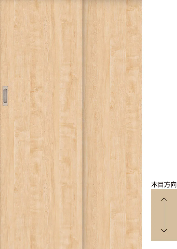 おもいやりキッズドア　２枚連動吊戸　インセットタイプ　扉　Ａデザイン　６８１幅　５６１幅　２０００高　〈ミルベージュ〉　右引　扉大　扉小　（錠なし　ラクラクローズ付）用　枠　固定枠１６０　１６４５幅　レールセット　オプション・部材　角座　空錠　〈Ｔシルバー〉　抗ウイルス仕様