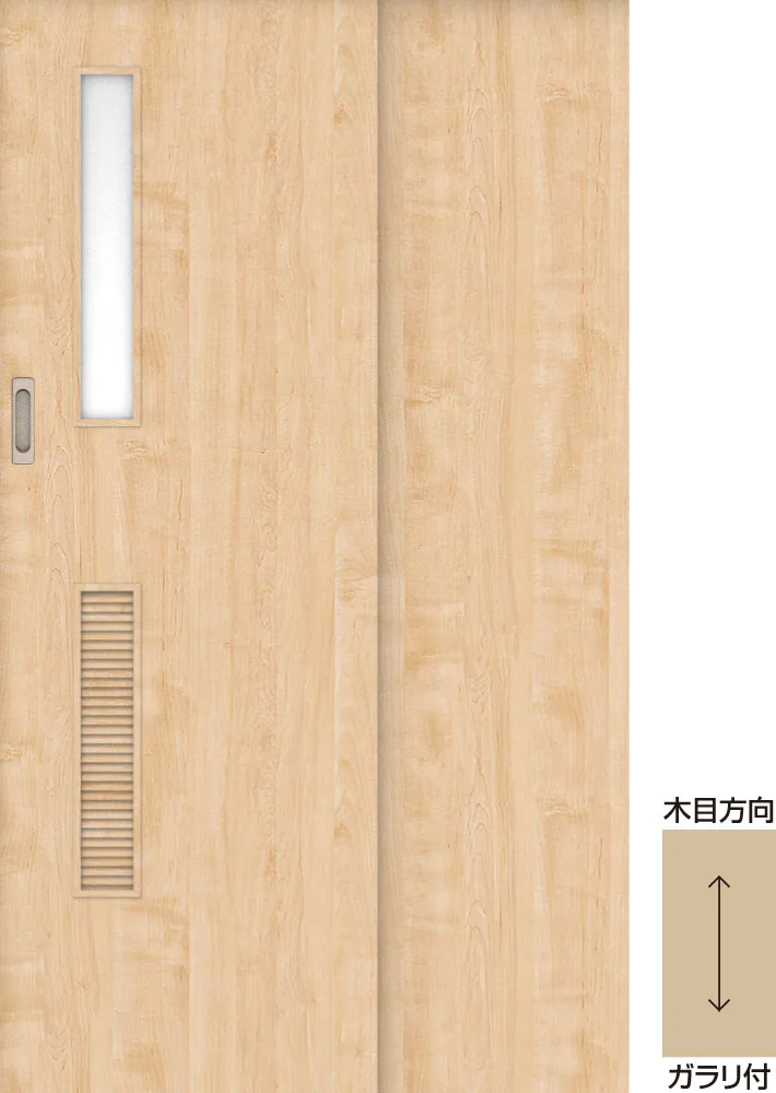 おもいやりキッズドア　２枚連動吊戸　インセットタイプ　扉　Ｆデザイン　６８１幅　５６１幅　２０００高　〈ミルベージュ〉　右引　扉大　扉小　（錠なし　ラクラクローズ付）用　枠　固定枠１６０　１６４５幅　レールセット　オプション・部材　角座　空錠　〈Ｔシルバー〉　抗ウイルス仕様