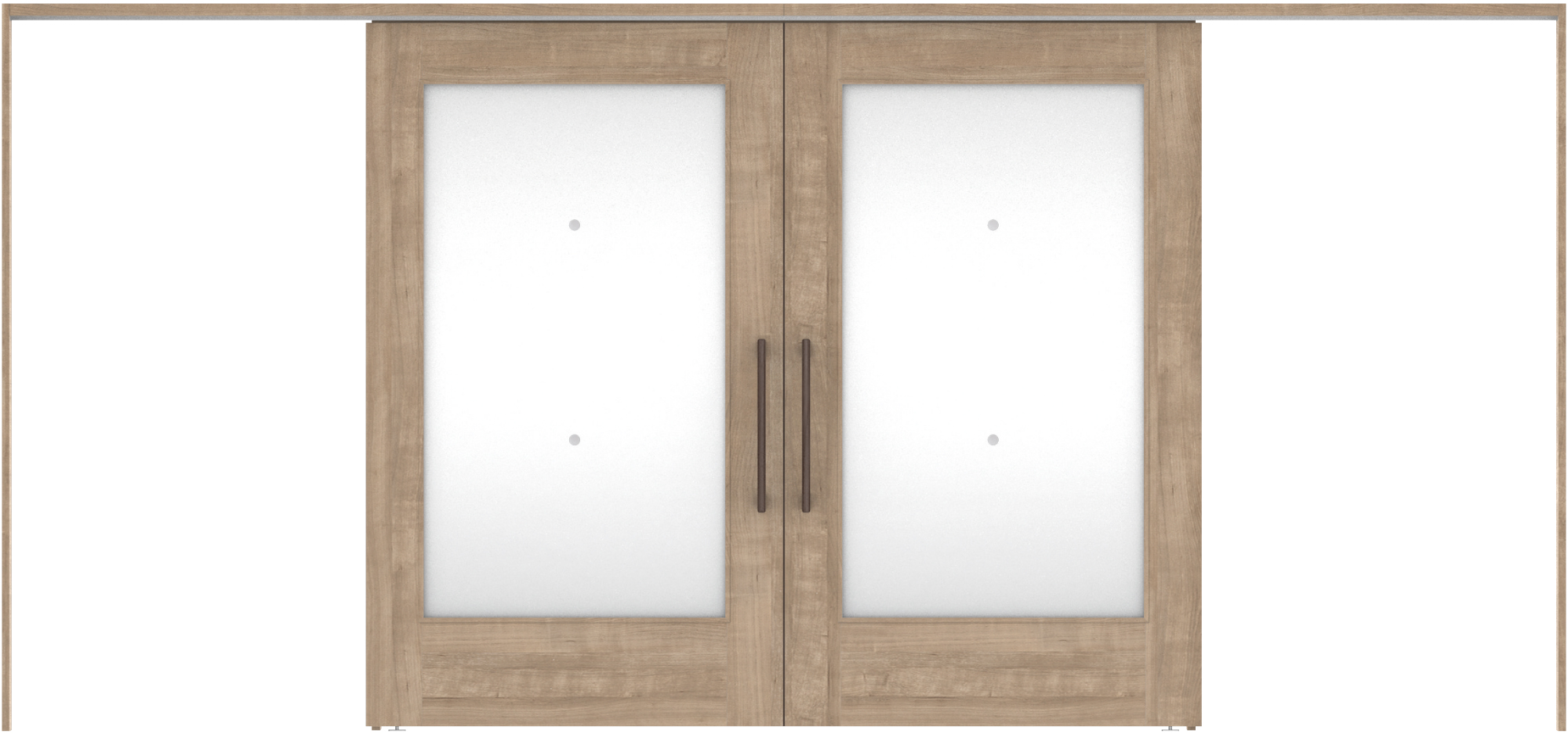 おもいやりシリーズ　吊戸　インセットタイプ　扉　Ｙデザイン　１１６４幅　２０００高　〈トープグレー〉　左右兼用　（錠なし＋にぎりバー　振れ止め受＋にぎりバー　ラクラクローズ付）用　枠　固定枠１１３　４３９１幅　レールセット　スリムにぎりバー　〈ダーク〉　抗ウイルス仕様