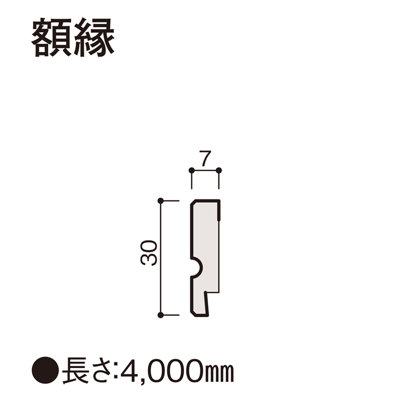 額縁 壁パネル/腰パネル共通部材