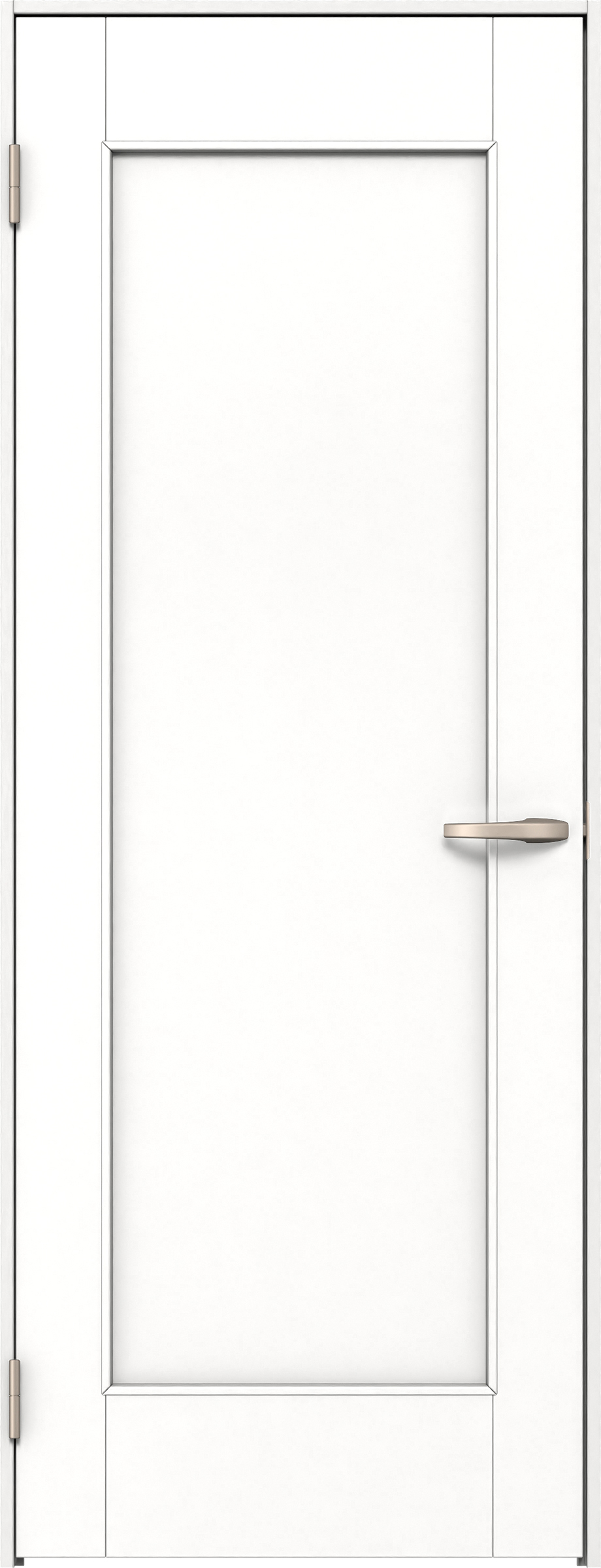 リビングドア　イエリア　片開きドア　扉セット　０１デザイン　７８０幅　２０００高　〈パウダーホワイト柄〉　左開き　空錠　Ｎスタンダード丁番