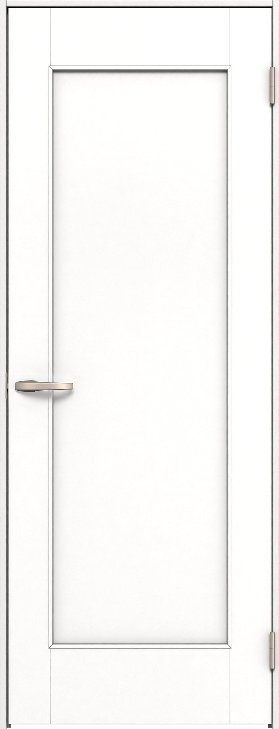 リビングドア　イエリア　片開きドア　扉セット　０１デザイン　７５５幅　２０００高　〈パウダーホワイト柄〉　右開き　空錠　Ｎスタンダード丁番