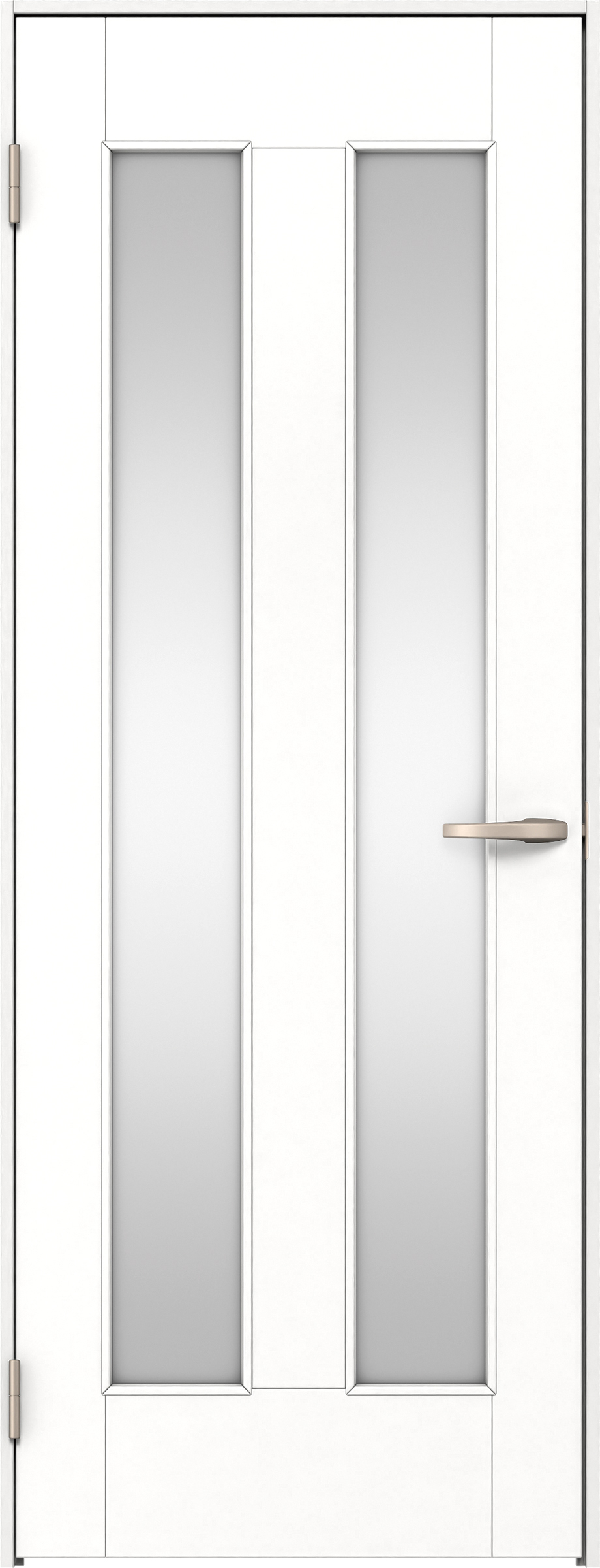 リビングドア　イエリア　片開きドア　扉セット　０６デザイン　７５５幅　２０００高　〈パウダーホワイト柄〉　左開き　空錠　Ｎスタンダード丁番