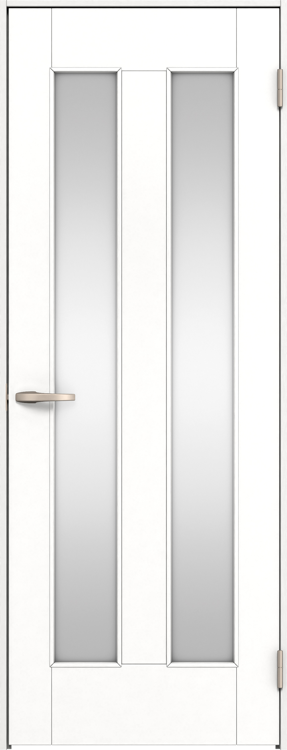 リビングドア　イエリア　片開きドア　扉セット　０６デザイン　８５０幅　２０００高　〈パウダーホワイト柄〉　右開き　空錠　Ｎスタンダード丁番