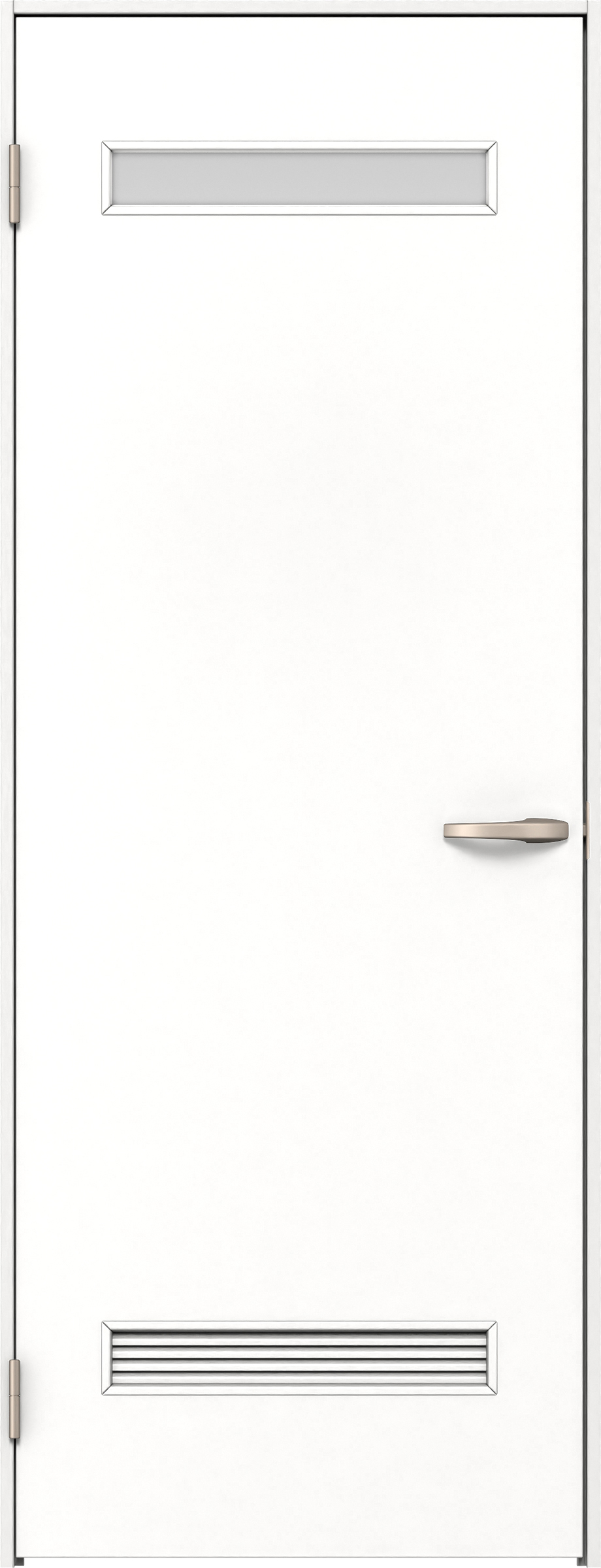 リビングドア　イエリア　片開きドア　扉セット　０８デザイン　７３５幅　２０００高　〈パウダーホワイト柄〉　左開き　空錠　Ｎスタンダード丁番