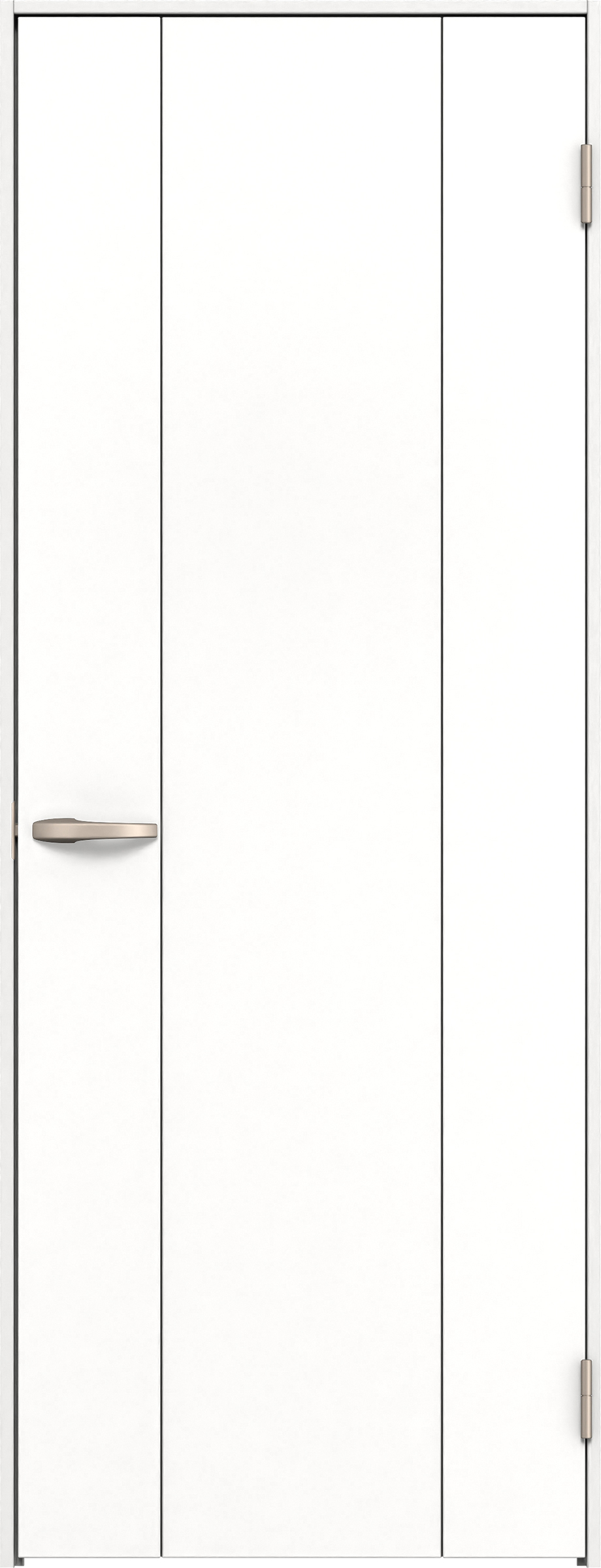 リビングドア　イエリア　片開きドア　扉セット　１Ｐデザイン　７５５幅　２０００高　〈パウダーホワイト柄〉　右開き　空錠　Ｎスタンダード丁番