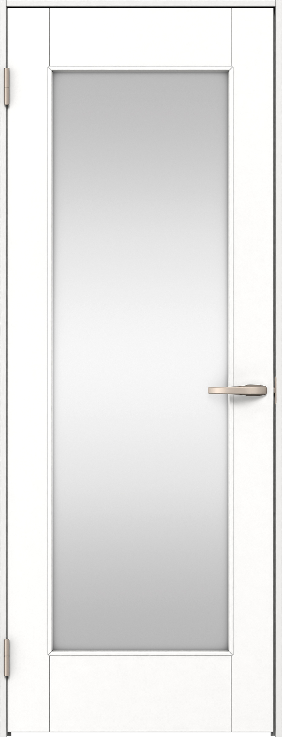 リビングドア　イエリア　片開きドア　扉セット　２１デザイン　８２５幅　２０００高　〈パウダーホワイト柄〉　左開き　空錠　Ｎスタンダード丁番