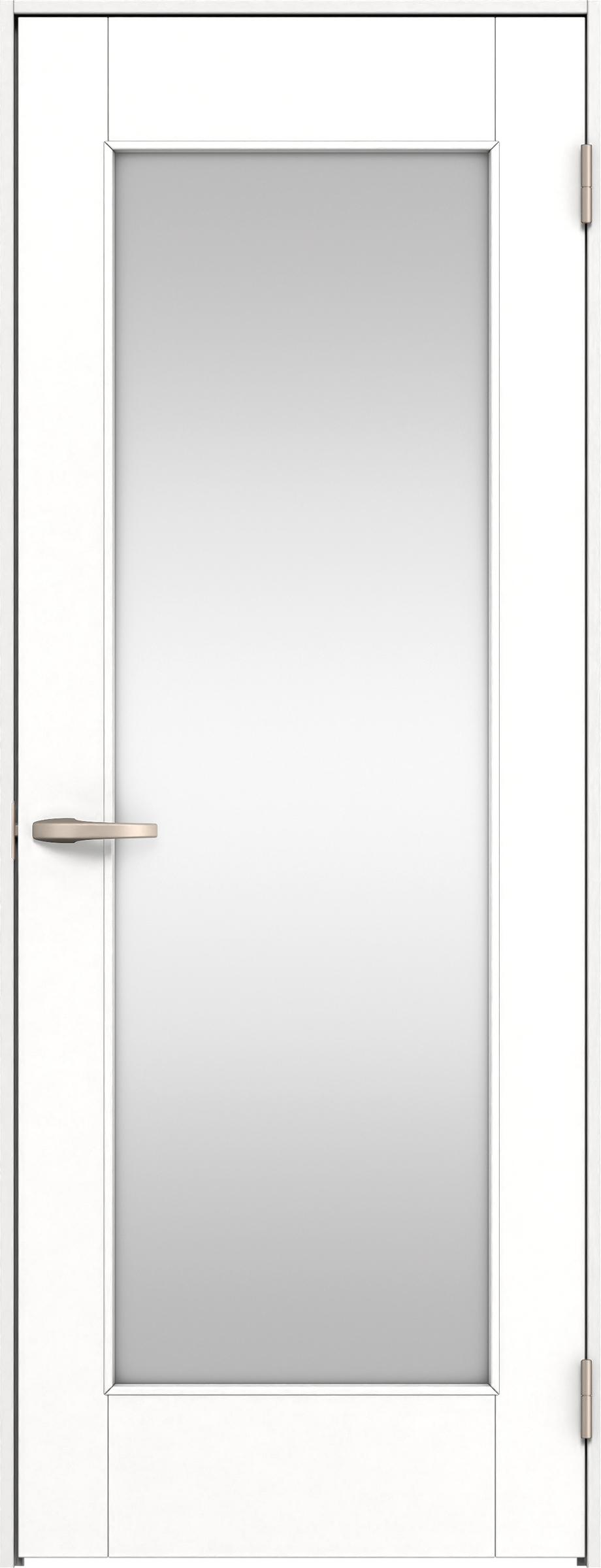 リビングドア　イエリア　片開きドア　扉セット　２１デザイン　７３５幅　２０００高　〈パウダーホワイト柄〉　右開き　空錠　Ｎスタンダード丁番