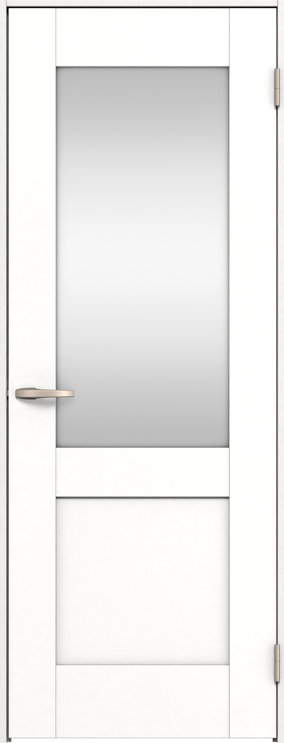 リビングドア　イエリア　片開きドア　扉セット　２８デザイン　７８０幅　２０００高　〈パウダーホワイト柄〉　右開き　空錠　Ｎスタンダード丁番