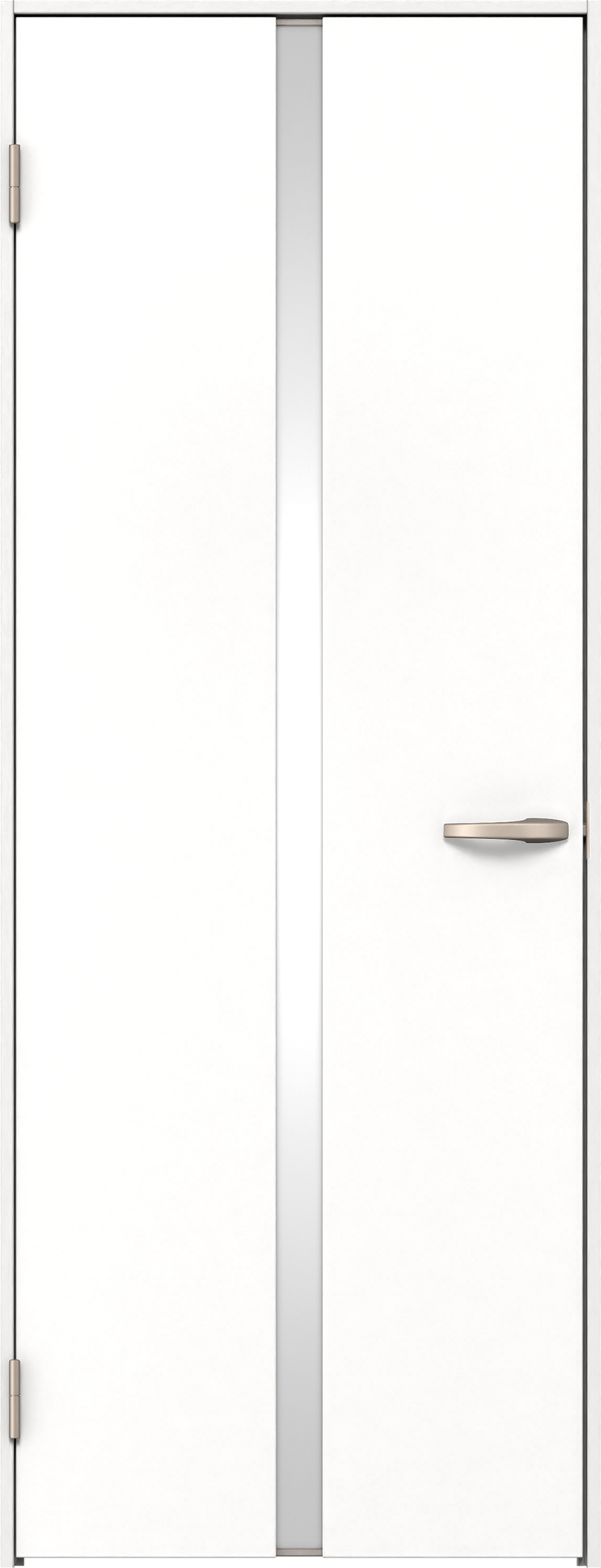 リビングドア　イエリア　片開きドア　扉セット　２Ｐデザイン　８２５幅　２０００高　〈パウダーホワイト柄〉　左開き　空錠　Ｎスタンダード丁番