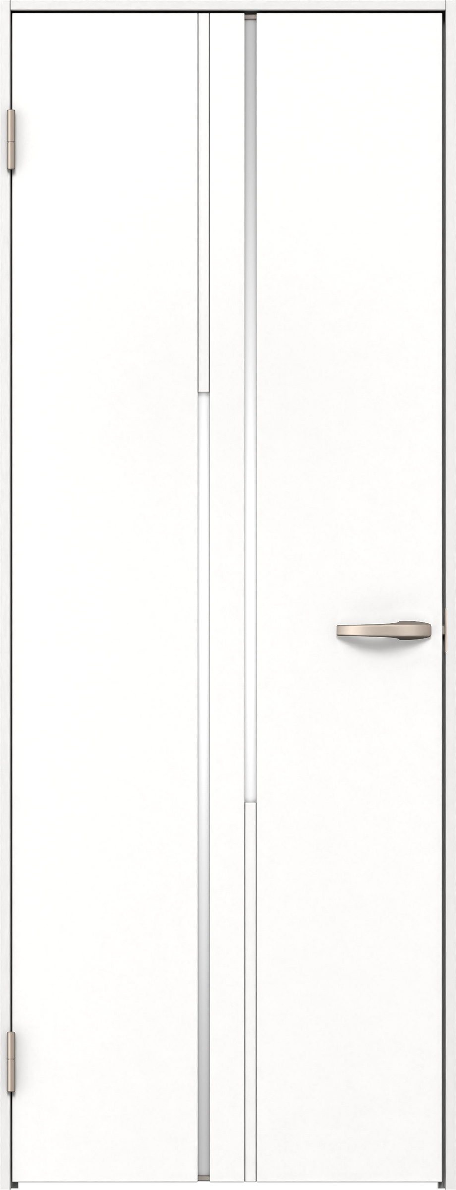 リビングドア　イエリア　片開きドア　扉セット　７Ｐデザイン　８５０幅　２０００高　〈パウダーホワイト柄〉　左開き　空錠　Ｎスタンダード丁番