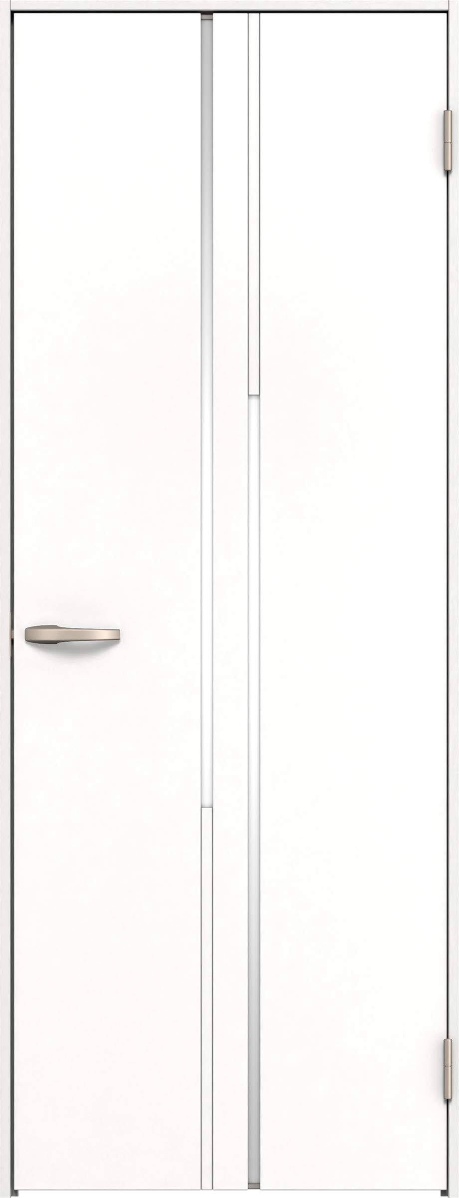 リビングドア　イエリア　片開きドア　扉セット　７Ｐデザイン　８５０幅　２０００高　〈パウダーホワイト柄〉　右開き　空錠　Ｎスタンダード丁番