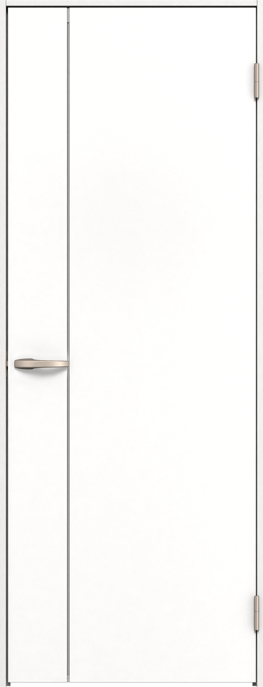 リビングドア　イエリア　片開きドア　扉セット　Ｂ１デザイン　７５５幅　２０００高　〈パウダーホワイト柄〉　右開き　空錠　Ｎスタンダード丁番