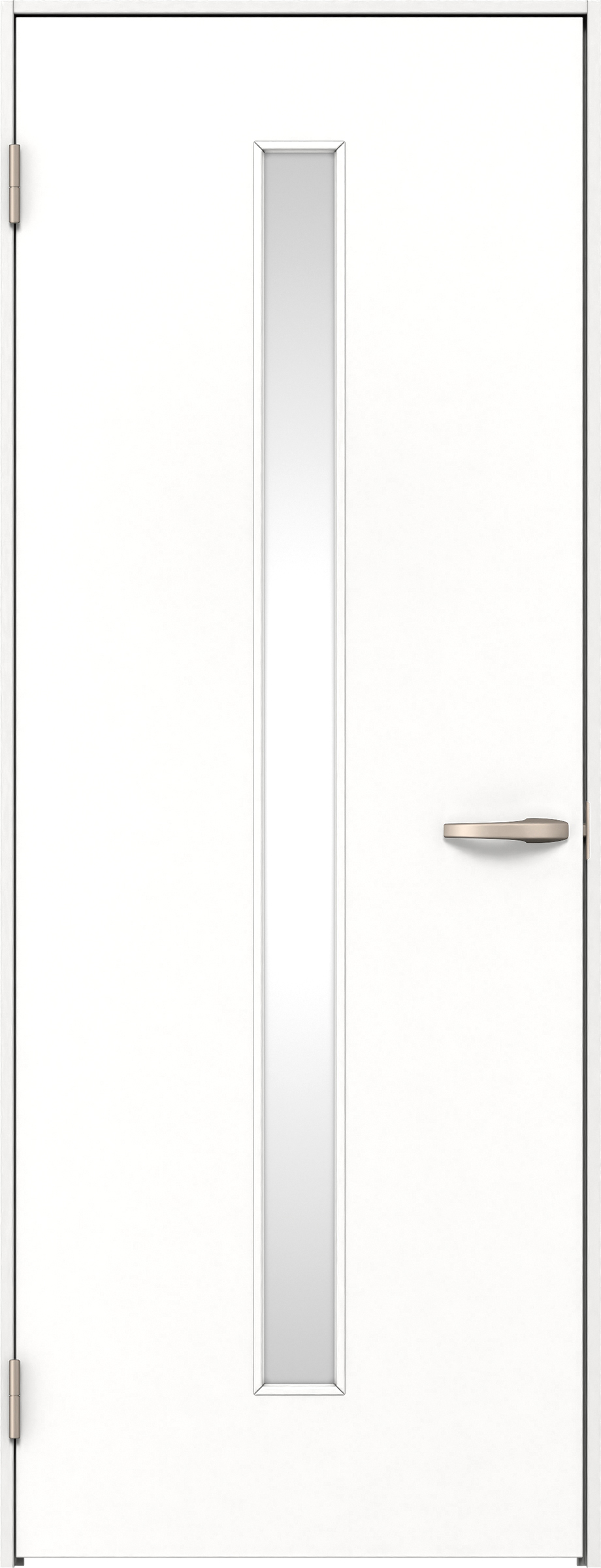 リビングドア　イエリア　片開きドア　扉セット　Ｃ４デザイン　８２５幅　２０００高　〈パウダーホワイト柄〉　左開き　空錠　Ｎスタンダード丁番