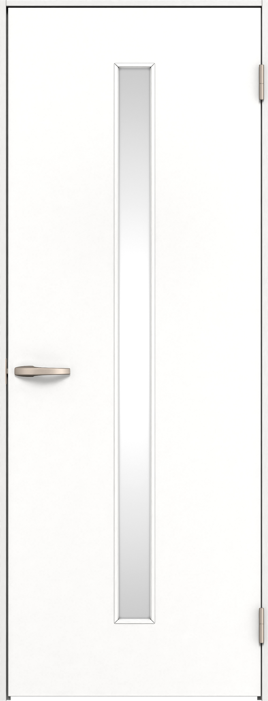 リビングドア　イエリア　片開きドア　扉セット　Ｃ４デザイン　７８０幅　２０００高　〈パウダーホワイト柄〉　右開き　空錠　Ｎスタンダード丁番