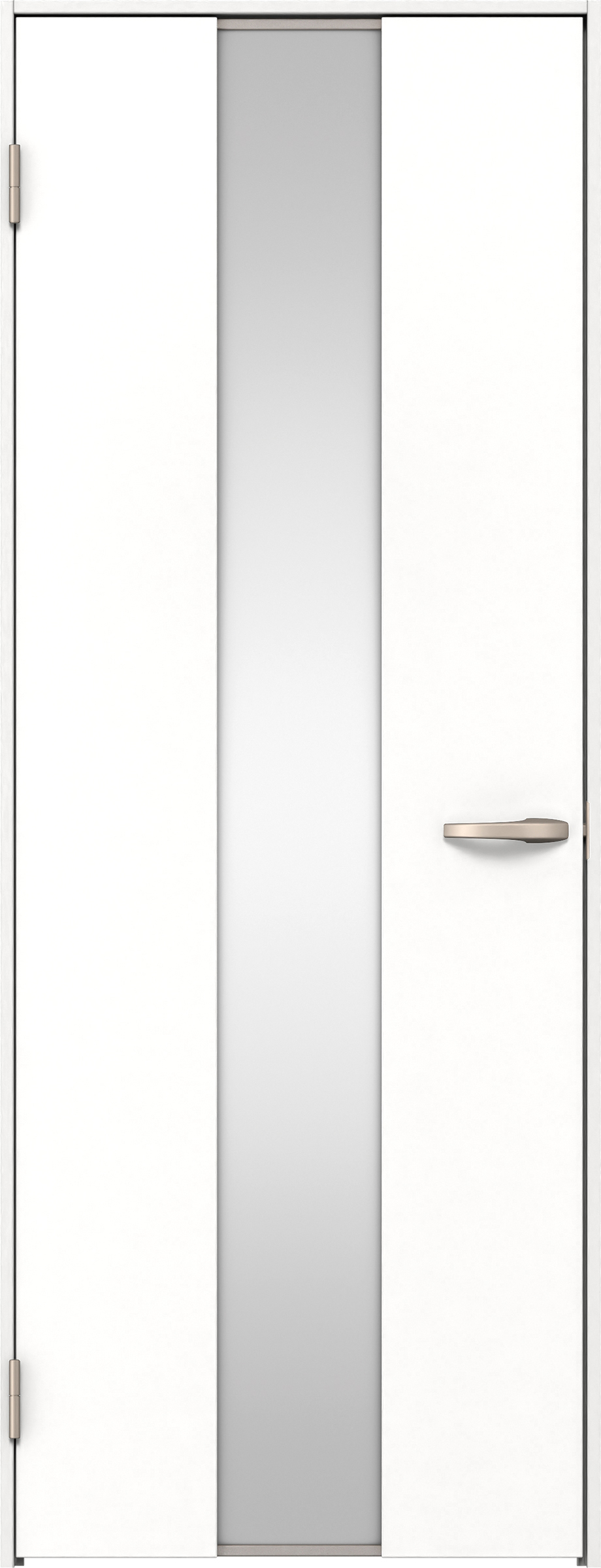 リビングドア　イエリア　片開きドア　扉セット　Ｇ５デザイン　８２５幅　２０００高　〈パウダーホワイト柄〉　左開き　空錠　Ｎスタンダード丁番