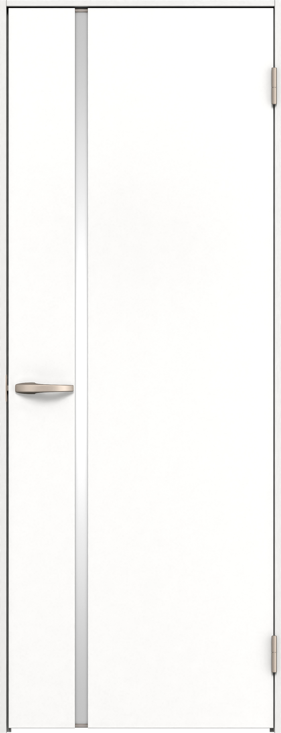 リビングドア　イエリア　片開きドア　扉セット　Ｌ９デザイン　７３５幅　２０００高　〈パウダーホワイト柄〉　右開き　空錠　Ｎスタンダード丁番