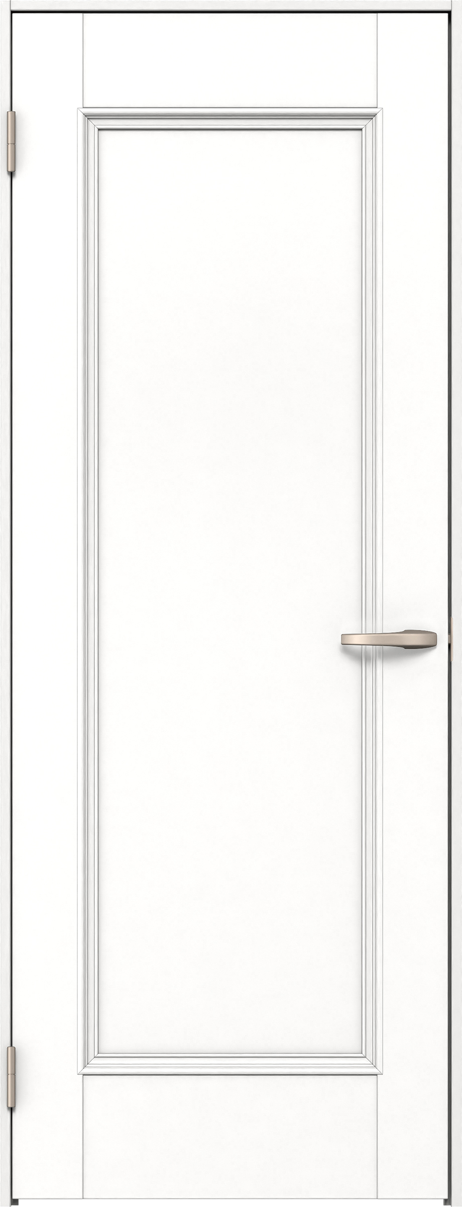 リビングドア　イエリア　片開きドア　扉セット　Ｍ５デザイン　７５５幅　２０００高　〈パウダーホワイト柄〉　左開き　空錠　Ｎスタンダード丁番