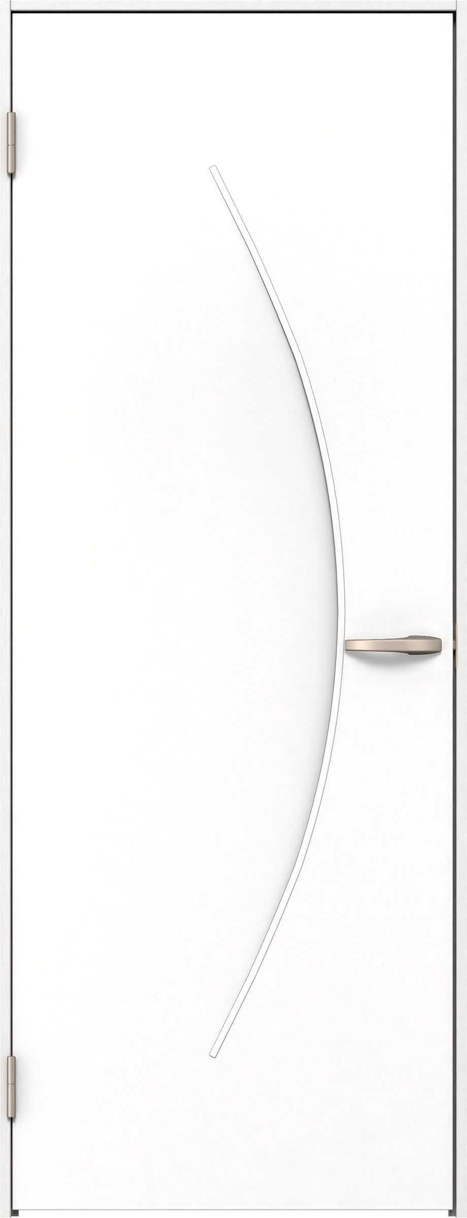 リビングドア　イエリア　片開きドア　扉セット　Ｓ７デザイン　７８０幅　２０００高　〈パウダーホワイト柄〉　左開き　空錠　Ｎスタンダード丁番