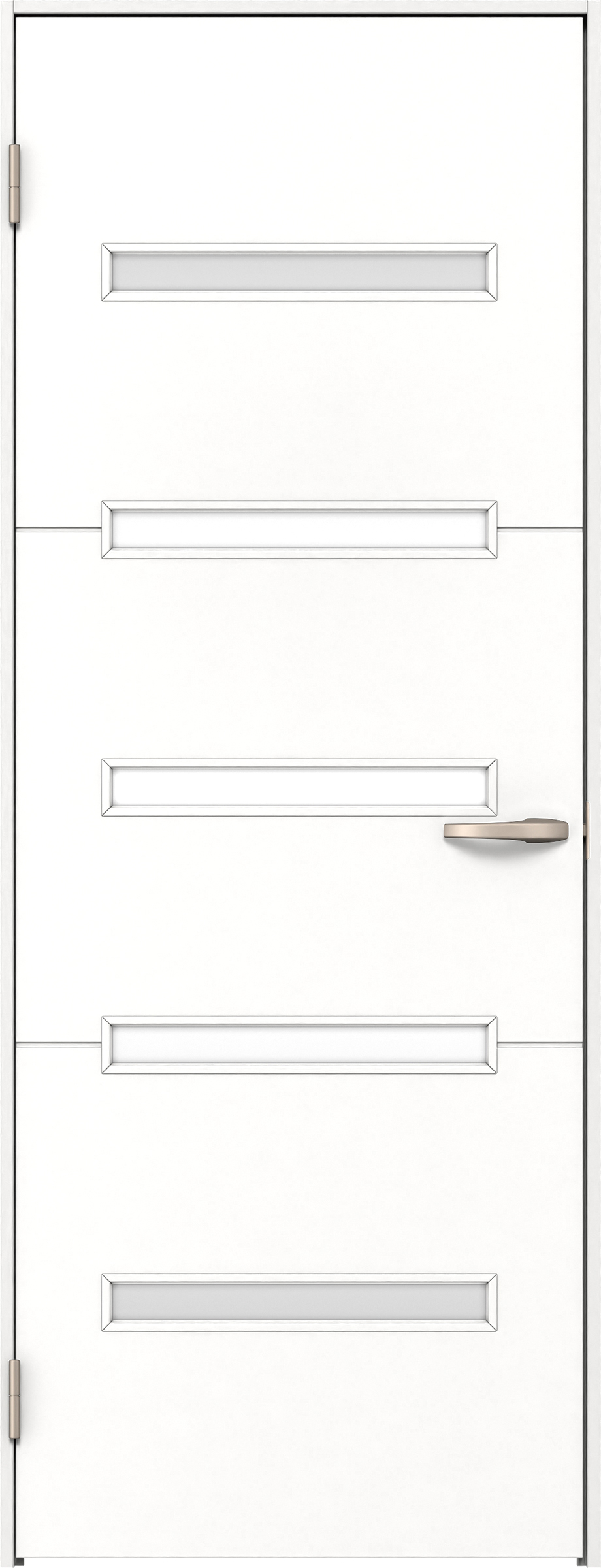 リビングドア　イエリア　片開きドア　扉セット　Ｙ４デザイン　７５５幅　２０００高　〈パウダーホワイト柄〉　左開き　空錠　Ｎスタンダード丁番