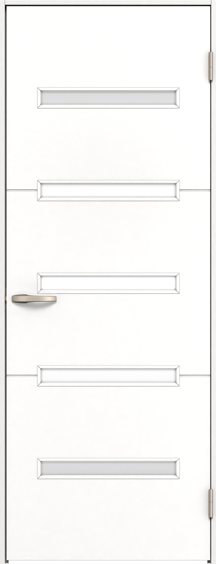 リビングドア　イエリア　片開きドア　扉セット　Ｙ４デザイン　８５０幅　２０００高　〈パウダーホワイト柄〉　右開き　空錠　Ｎスタンダード丁番