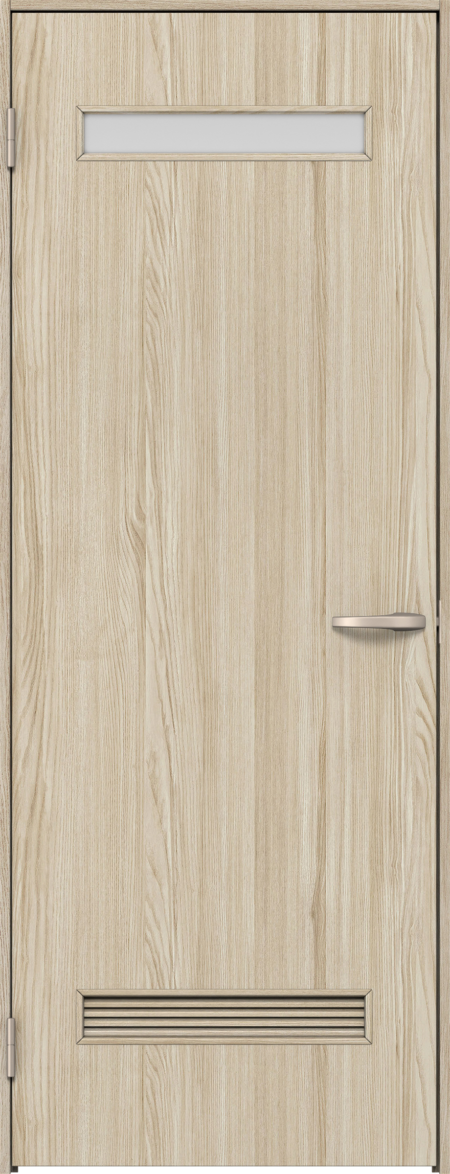 リビングドア　イエリア　片開きドア　扉セット　０８デザイン　７３５幅　２０００高　〈ソフトグレージュ柄〉　左開き　空錠　Ｎスタンダード丁番