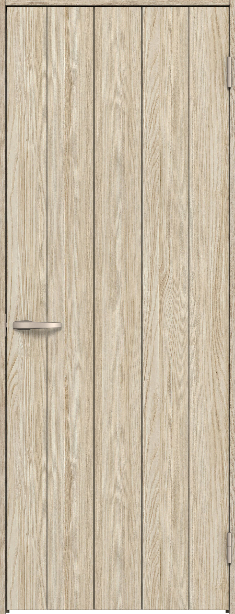 リビングドア　イエリア　片開きドア　扉セット　０Ｓデザイン　７５５幅　２０００高　〈ソフトグレージュ柄〉　右開き　空錠　Ｎスタンダード丁番