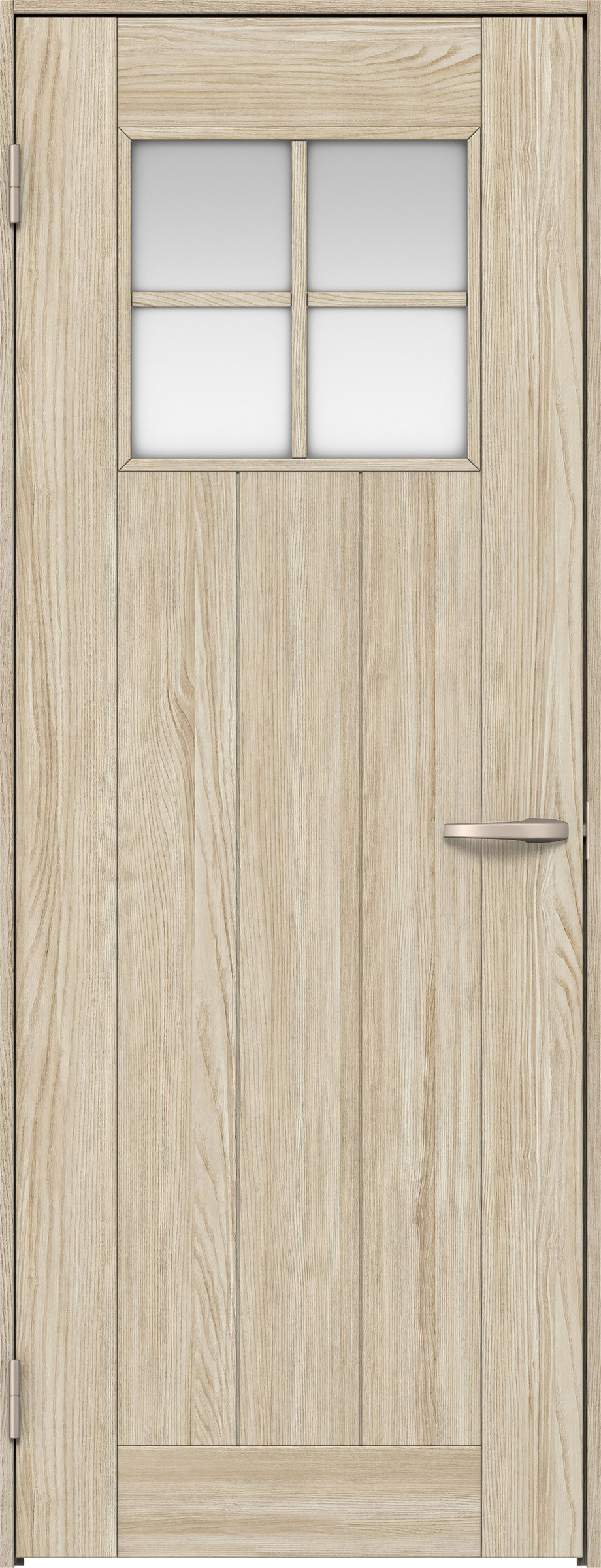 リビングドア　イエリア　片開きドア　扉セット　１Ｓデザイン　７８０幅　２０００高　〈ソフトグレージュ柄〉　左開き　空錠　Ｎスタンダード丁番