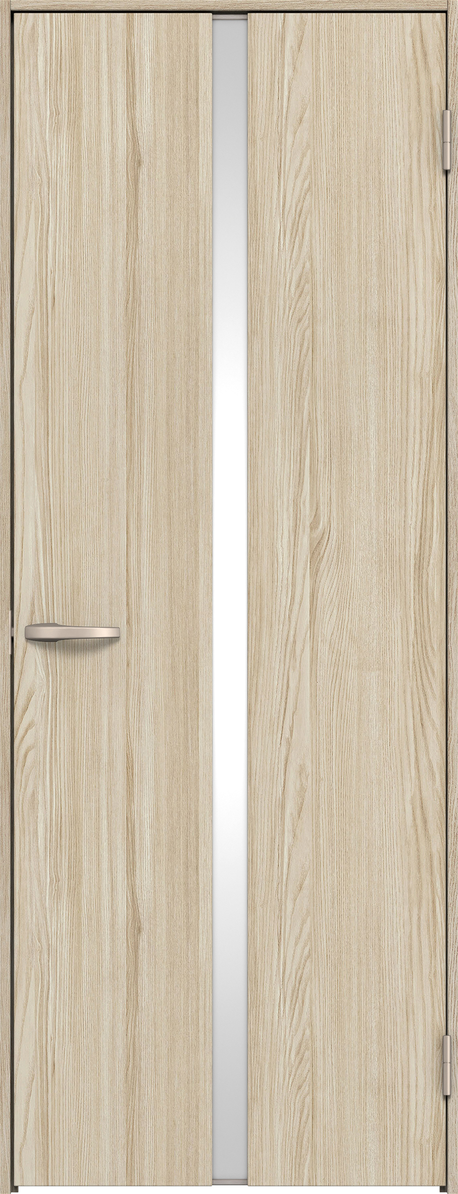 リビングドア　イエリア　片開きドア　扉セット　２Ｐデザイン　８２５幅　２０００高　〈ソフトグレージュ柄〉　右開き　空錠　Ｎスタンダード丁番