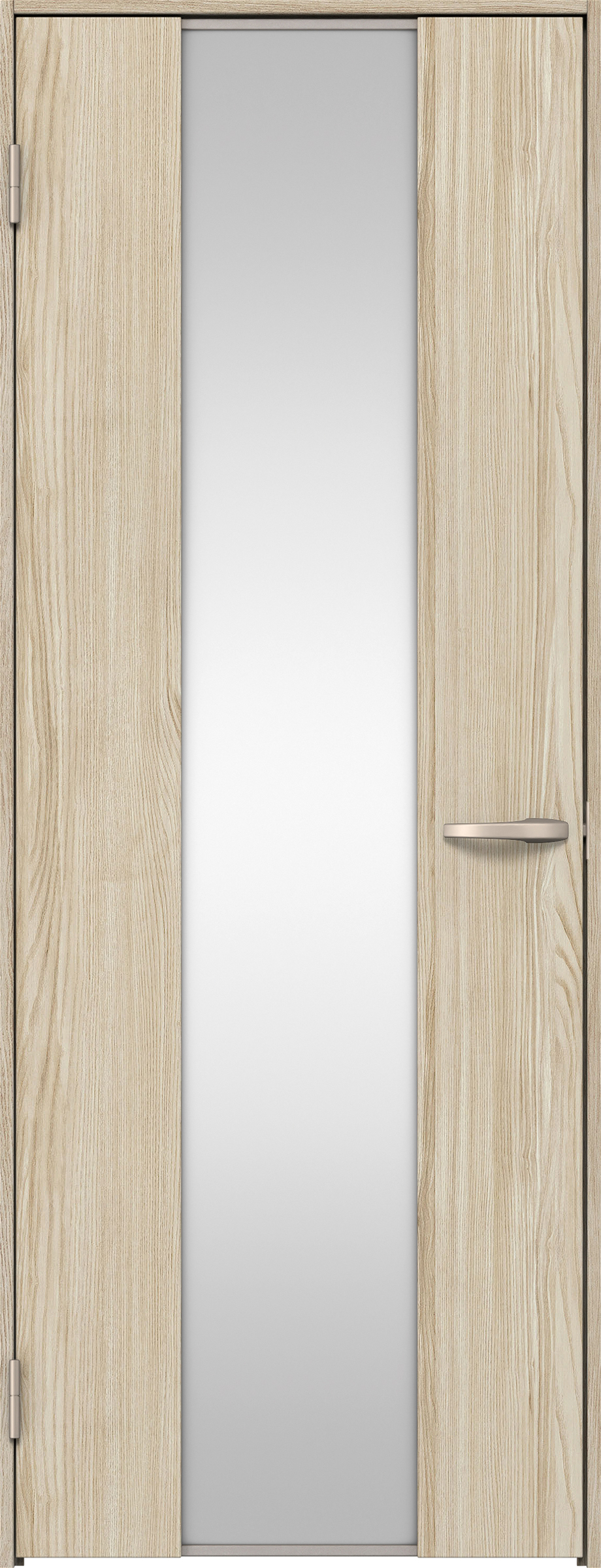 リビングドア　イエリア　片開きドア　扉セット　４Ｐデザイン　７８０幅　２０００高　〈ソフトグレージュ柄〉　左開き　空錠　Ｎスタンダード丁番