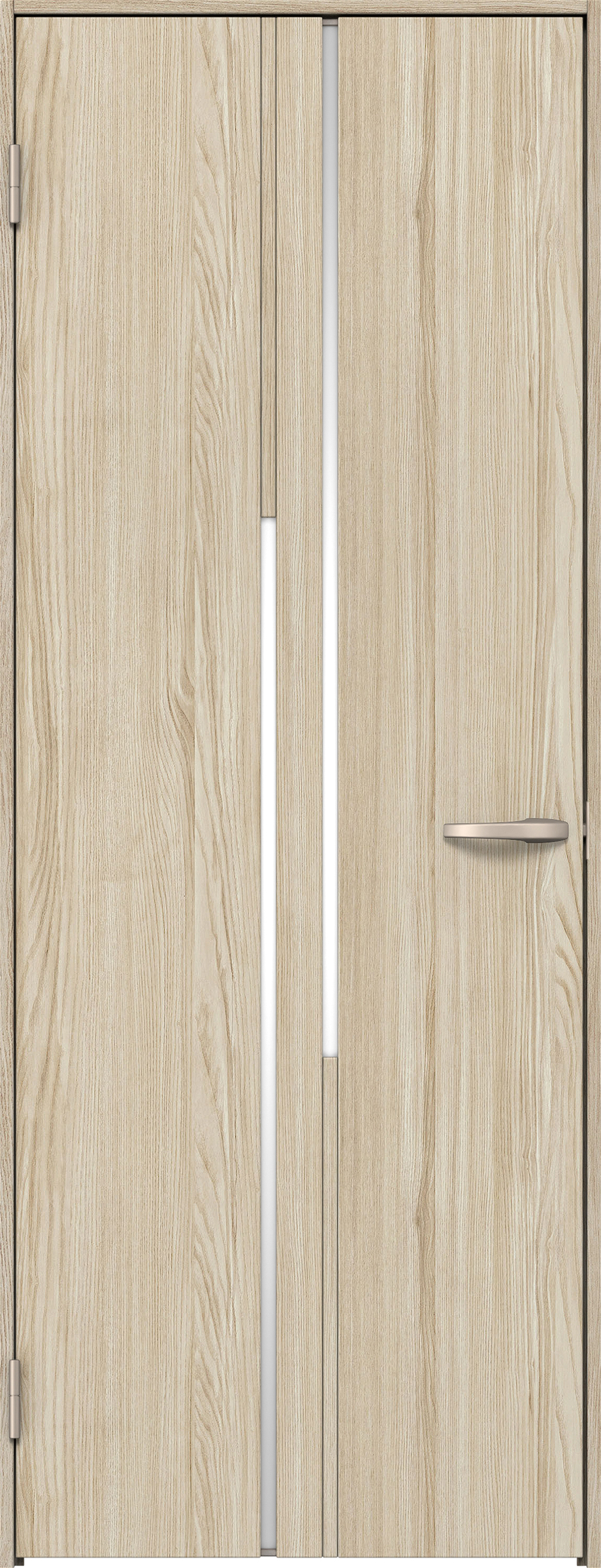 リビングドア　イエリア　片開きドア　扉セット　７Ｐデザイン　７５５幅　２０００高　〈ソフトグレージュ柄〉　左開き　空錠　Ｎスタンダード丁番