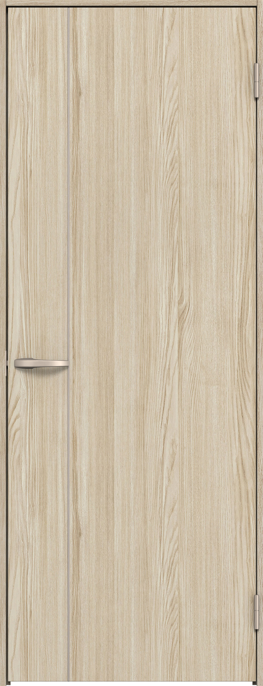 リビングドア　イエリア　片開きドア　扉セット　Ｄ３デザイン　８２５幅　２０００高　〈ソフトグレージュ柄〉　右開き　空錠　Ｎスタンダード丁番