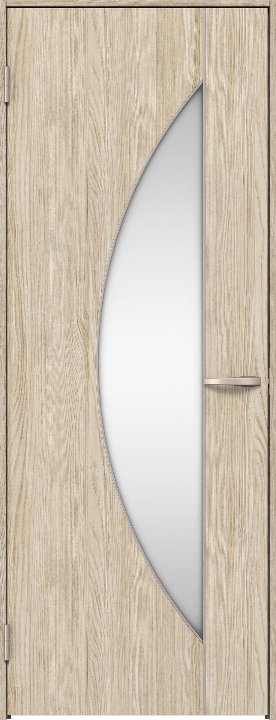 リビングドア　イエリア　片開きドア　扉セット　Ｄ５デザイン　７８０幅　２０００高　〈ソフトグレージュ柄〉　左開き　空錠　Ｎスタンダード丁番