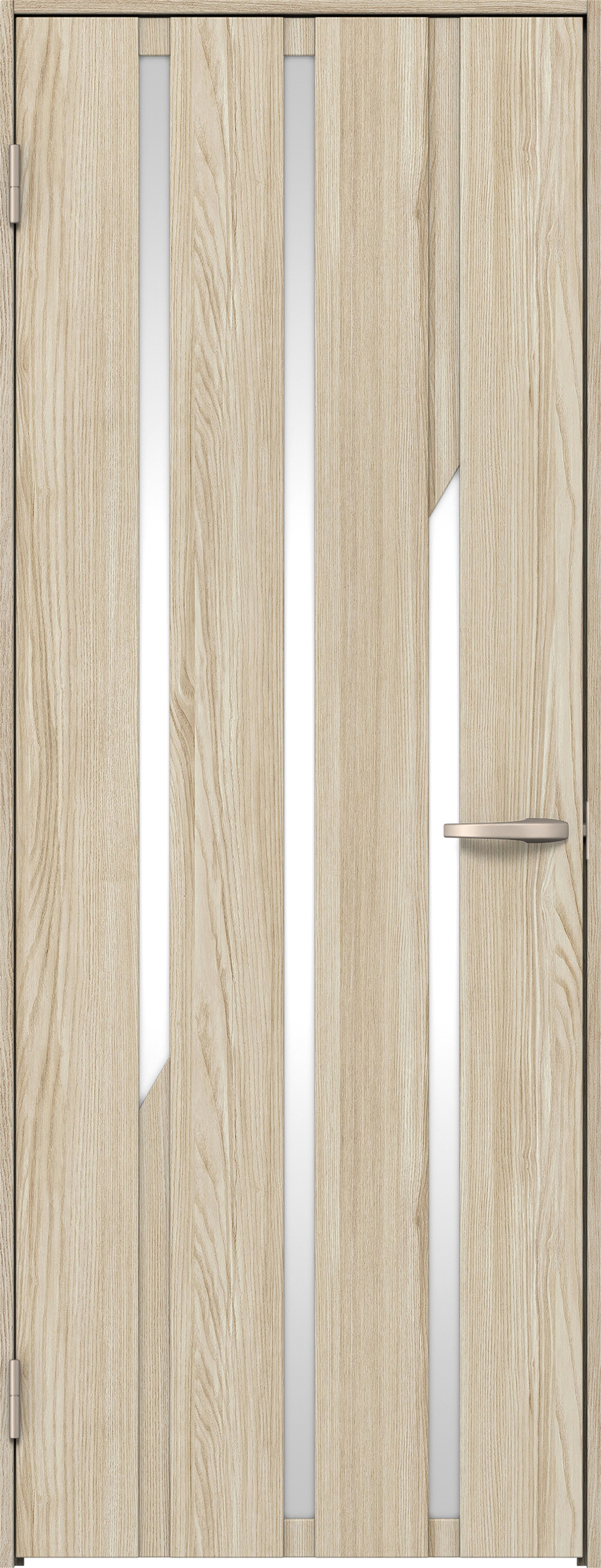 リビングドア　イエリア　片開きドア　扉セット　Ｅ３デザイン　７８０幅　２０００高　〈ソフトグレージュ柄〉　左開き　空錠　Ｎスタンダード丁番